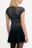 Leopard Print Cap Sleeve T-Shirt