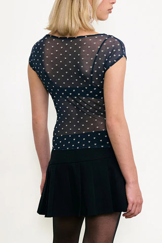 Leopard Print Cap Sleeve T-Shirt