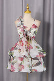 Floral Ruffle Tiered Mini Dress