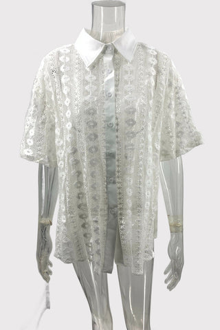 Crochet Trim Shirt