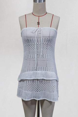 Chic Knit Halter Vacation Dress