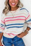 Striped Knit Sweater