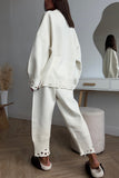 Relaxed Fit Sweater and Pants Set
