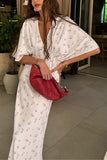 Elegant V-Neck Maxi Dress