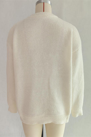 Cherry Embellished Knit Sweater