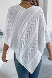 Cable Knit Poncho Sweater