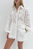 Floral Pattern Shorts Set
