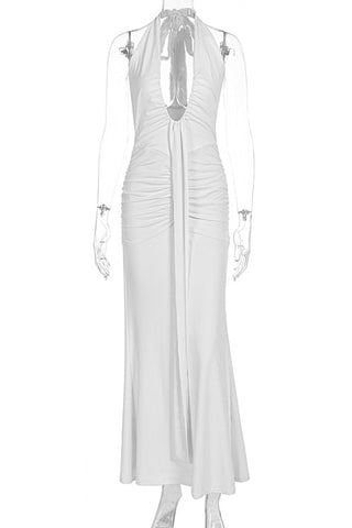 Halter Neck Evening Dress