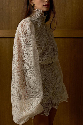 Elegant Lace Skirt Set