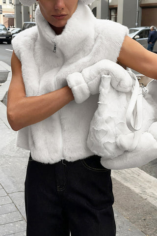 Zip-Up Fleece Vest