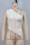 Asymmetrical Lace Tank
