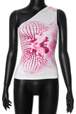 Asymmetrical Floral Print Camisole