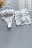 Floral-Embellished Two-Piece Swim Set
