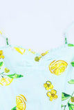 Lemon Print Sundress with Spaghetti Straps