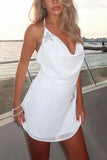 Starfish Accent Halter Mini Dress