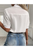 Floral High-Neck Polo Top