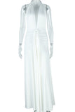 Halter Tie Evening Gown