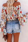 Off-Shoulder Floral Blouse
