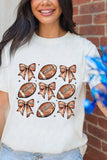 Football & Bow Graphic Tee