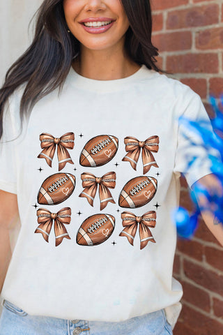Football & Bow Graphic Tee
