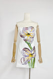 Strapless Floral Embellished Dress