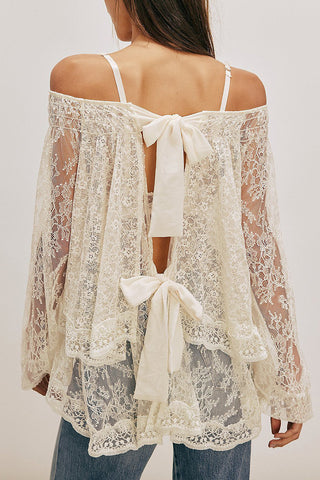 Off-Shoulder Lace Blouse