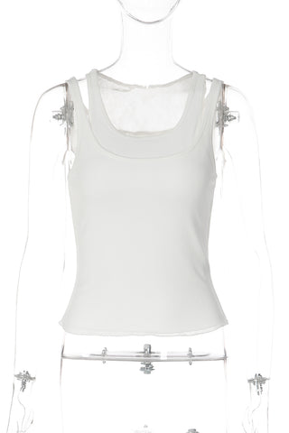 Layered Double Strap Tank Top