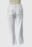 Casual Straight-Leg Denim Jeans