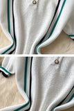 Casual Stripe Polo Dress