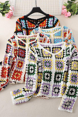 Crochet Pattern Button-Up Blouse