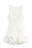 Ruffled Hem Casual Dress