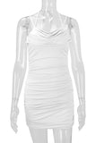 Strappy Ruched Casual Dress