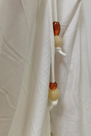 Asymmetric Draped Neckline Blouse
