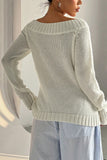 Off-Shoulder Knit Sweater