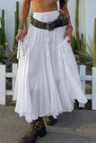 Elegant Maxi Skirt with Tassel Detail