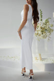 Elegant Deep V-Neck Evening Gown