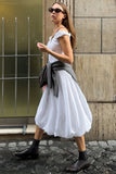 Off-Shoulder Casual Midi Dress