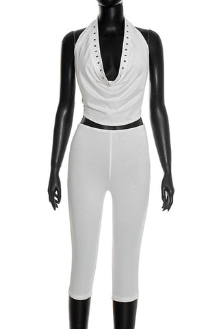 Stylish Halter Pants Set