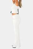 Sleeveless Crop Top and Maxi Skirt Set