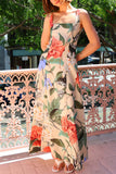 Floral Print Flowy Maxi Dress