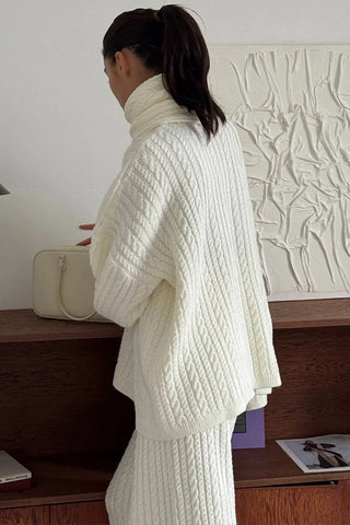 Cable Knit Sweater and Pants Set