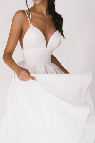 Elegant Spaghetti Strap Evening Dress