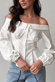 Off-Shoulder Peasant Blouse