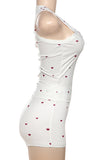 Heart Pattern Sleeveless Short Set