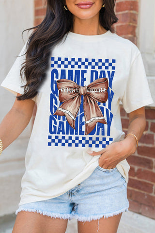 Game Day Bow Football Tee