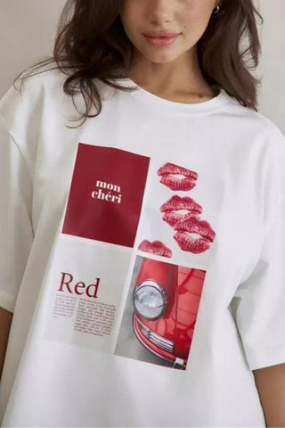Graphic Print Oversized T-Shirt