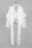 Ruffled Long-Sleeve Blouse