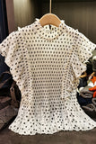 Ruffled Polka Dot T-Shirt