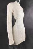 Open-Back Knit Mini Dress