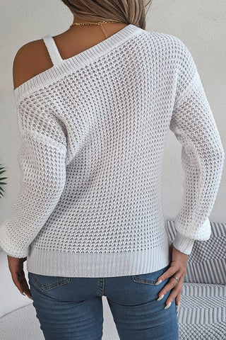 Off-Shoulder Knit Sweater